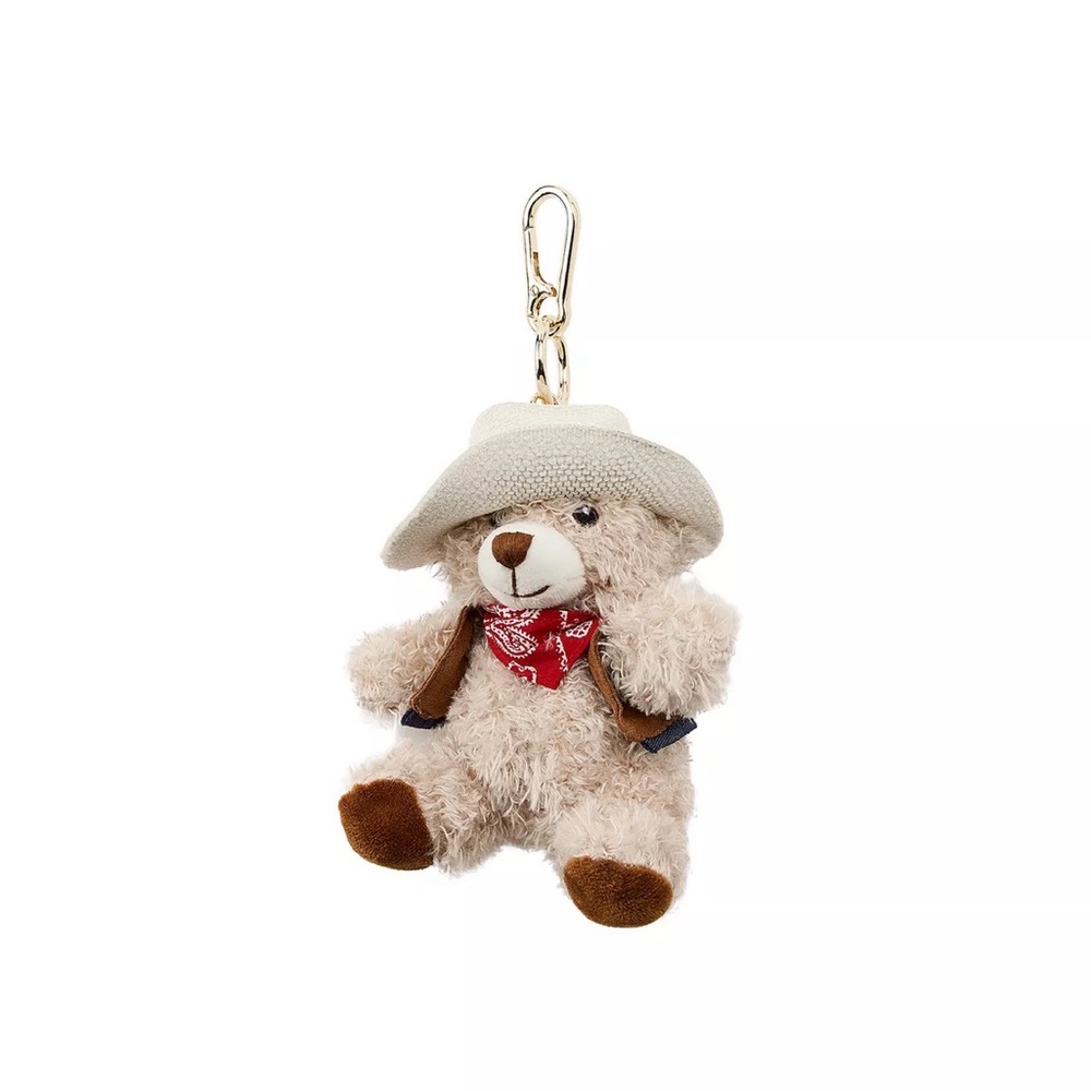 Zara Cowboy Teddy Bear Keychain